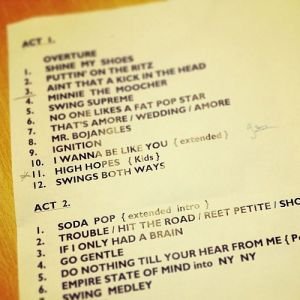 Setlist 1 (du 25/04/14 au 19/05/14)