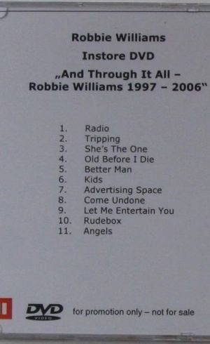 Instore DVD And Through It All [Allemagne] [Promo] [DVD]