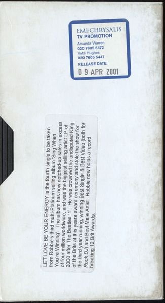 Let Love Be Your Energy [UK] [Promo] [VHS]