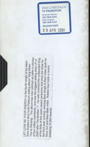 Let Love Be Your Energy [UK] [Promo] [VHS]