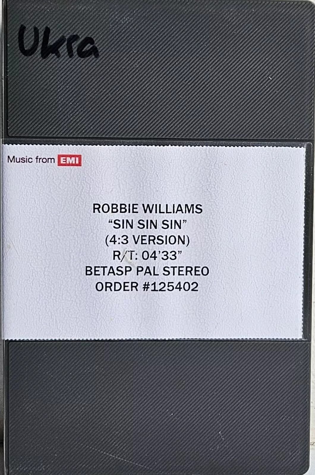 Sin Sin Sin [UK] [Promo] [Betacam SP]