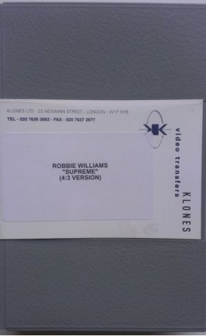 Supreme (4/3 Version) [UK] [Promo] [Betacam SP]