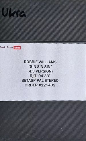 Sin Sin Sin [UK] [Promo] [Betacam SP]